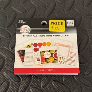 The Happy Planner Vibrant Recipe Sticker Pad